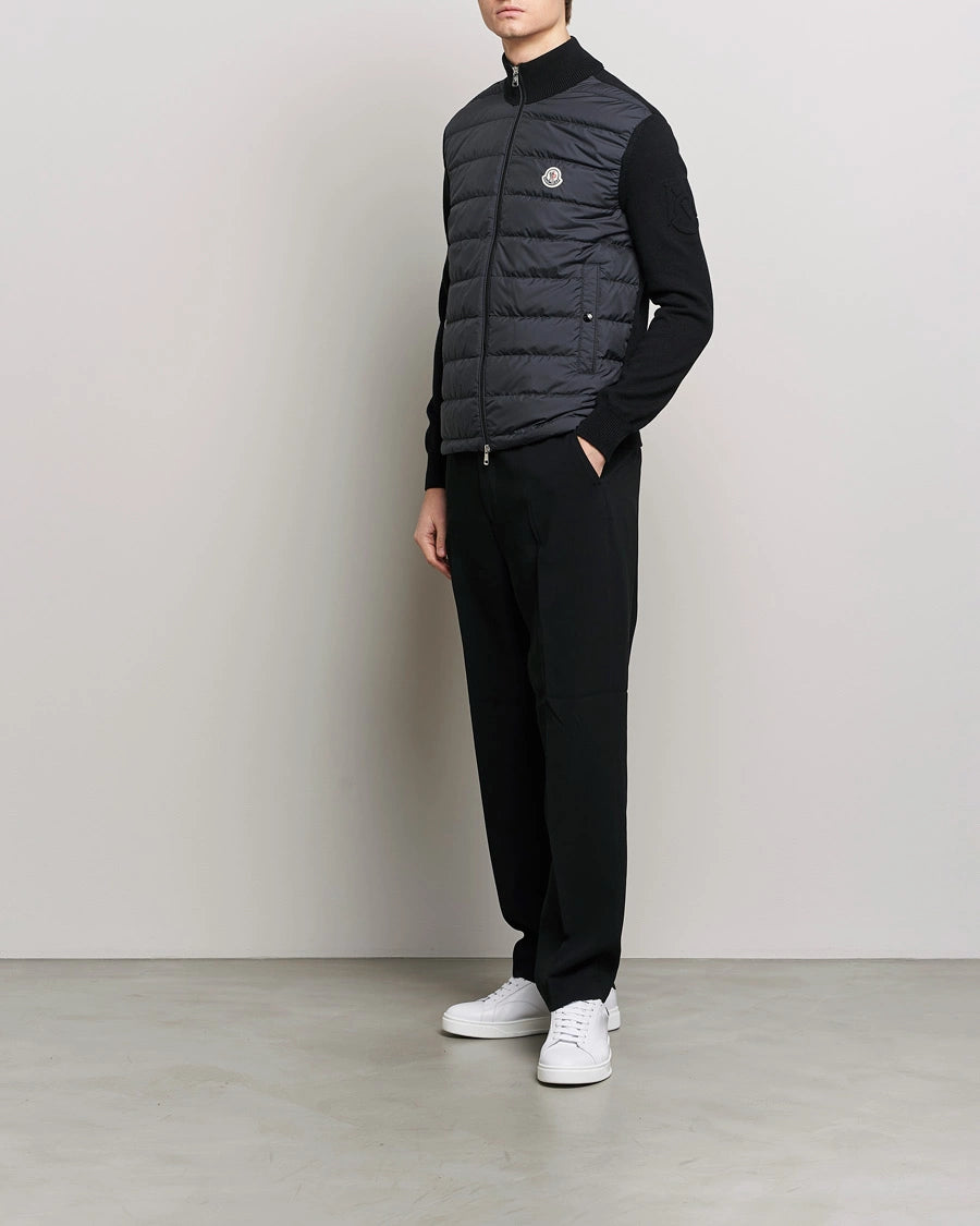 Hybrid Zip Cardigan Black