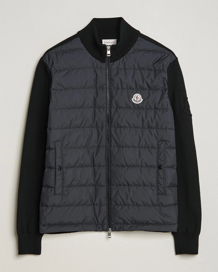 Hybrid Zip Cardigan Black