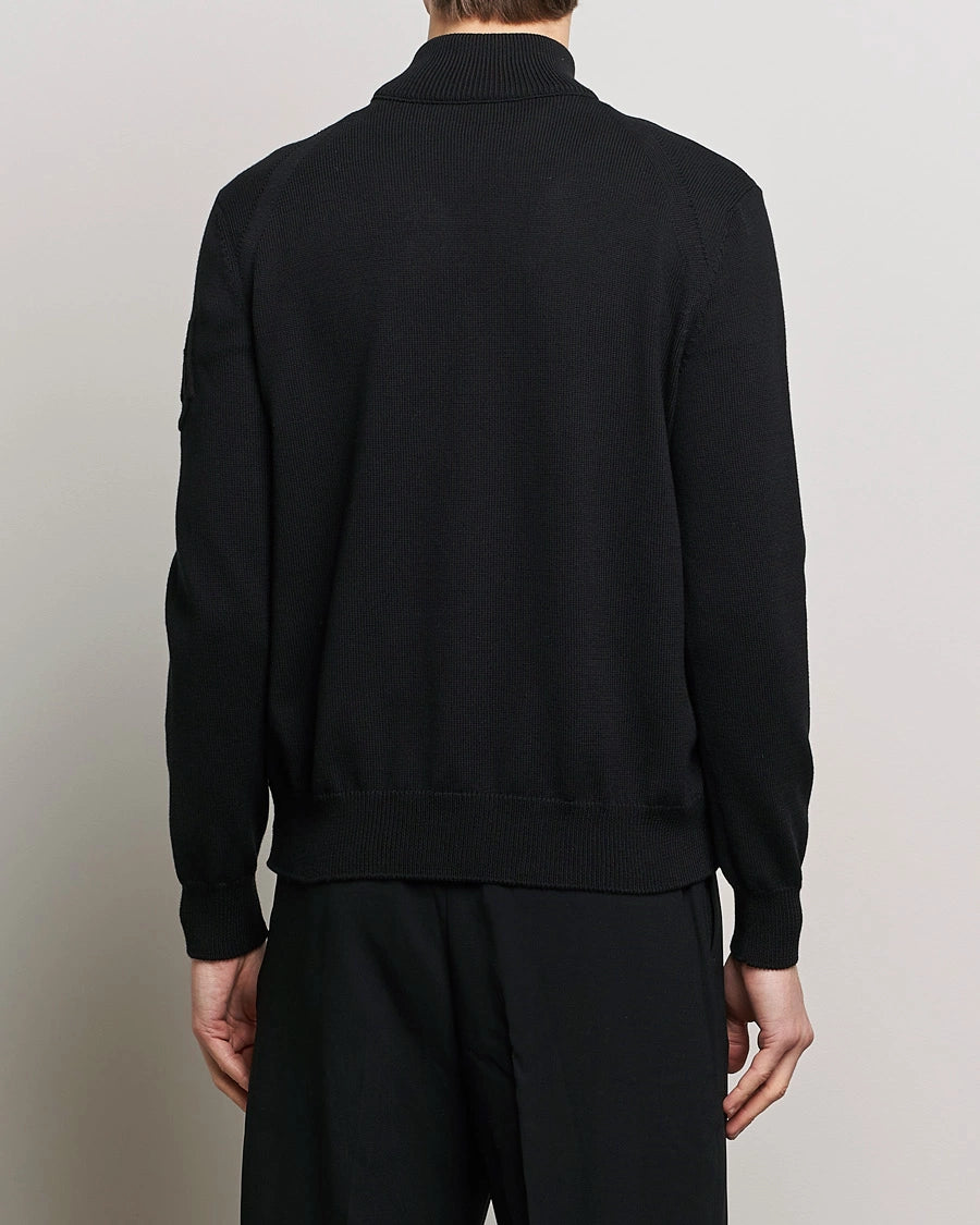 Hybrid Zip Cardigan Black