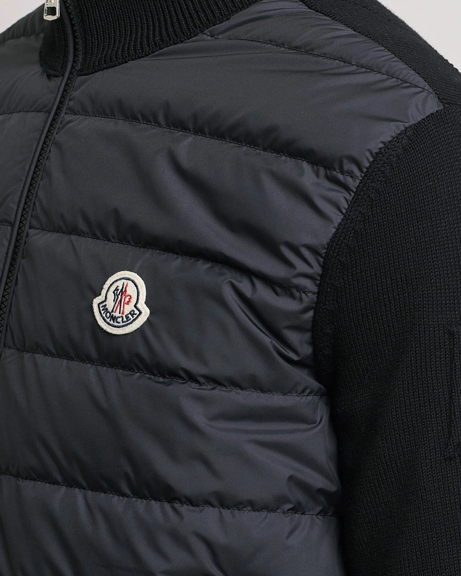 Hybrid Zip Cardigan Black